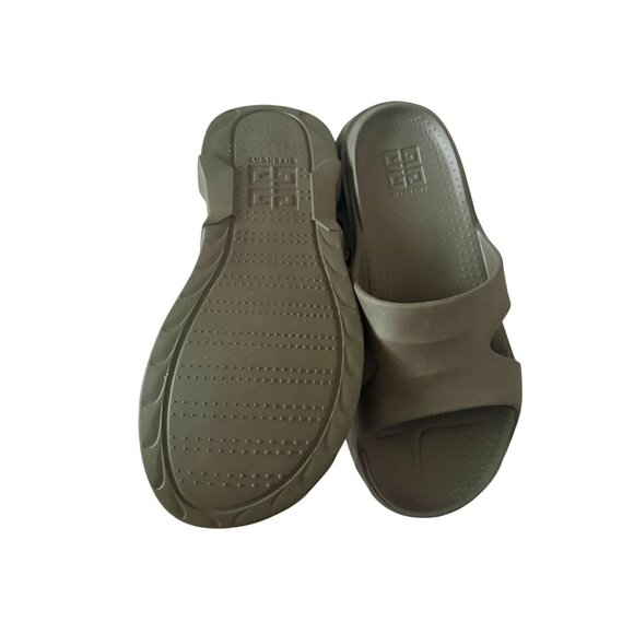 GIVENCHY Olive Green Marshmallow Slides Sandals Size 41 / 11 - Picture 8 of 11